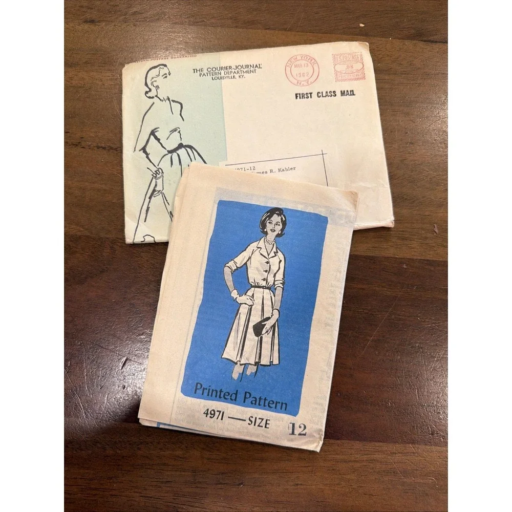 Vintage 1960's Women's Mail order Dress Pattern #4971